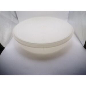 Vintage Tupperware Fix-N-Mix Large 26 Cup Mixing Bowl Sheer White 12 Inch Round